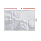 Artiss Rug 160x230cm Area Rug Washable Mat Large Carpet Faux Rabbit Fur Cyril - Front View
