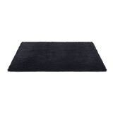 Artiss Floor Rug 140x200cm Plush Area Shaggy Rug Living Room Bedroom Carpet Black - Side View