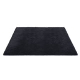 Artiss Floor Rug 200x290cm Plush Area Shaggy Rug Living Room Bedroom Carpet Black - Side View