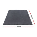 Artiss Floor Rug 200x290cm Plush Area Shaggy Rug Living Room Bedroom Carpet Grey - Front View