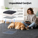 Artiss Floor Rug 200x290cm Plush Area Shaggy Rug Living Room Bedroom Carpet Grey