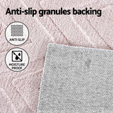 Artiss Rug 160x230cm Area Rug Washable Mat Large Carpet Microfiber Ripple