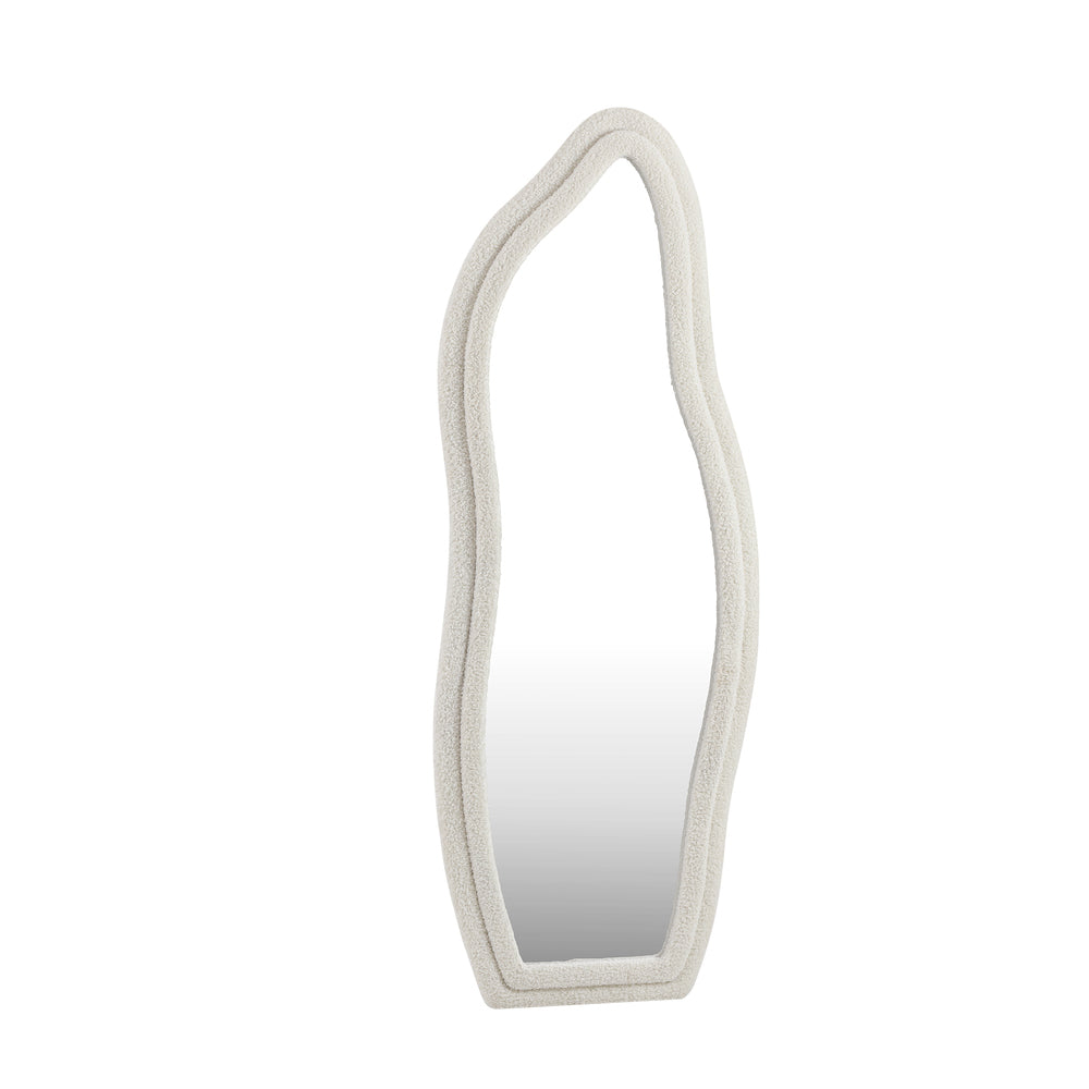 Oikiture Full Length Mirror Boucle Floor Mirrors 160cm