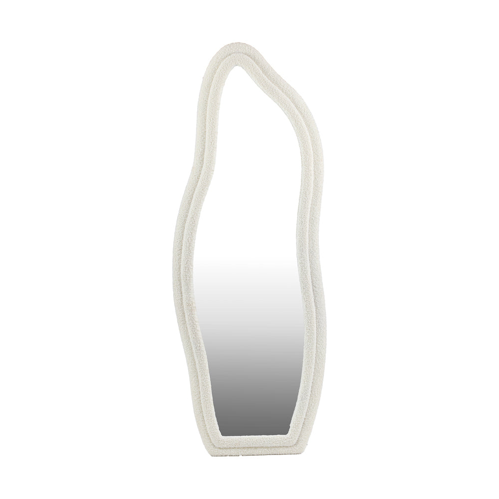Oikiture Full Length Mirror Boucle Floor Mirrors 160cm
