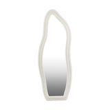 Oikiture Full Length Mirror Boucle Floor Mirrors 160cm - Low Angle