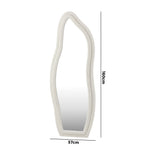 Oikiture Full Length Mirror Boucle Floor Mirrors 160cm