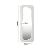 Oikiture Full Length Mirror 160x60cm Boucle Floor Mirrors