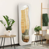 Oikiture Full Length Mirror 160x60cm Boucle Floor Mirrors
