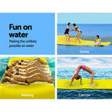 Weisshorn Floating Water Mat 3.5x1.8m Foam Pad Swimming Pool Island Platform - Side View
