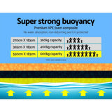 Weisshorn Floating Water Mat 5.5x1.8m Foam Pad Swimming Pool Island Platform