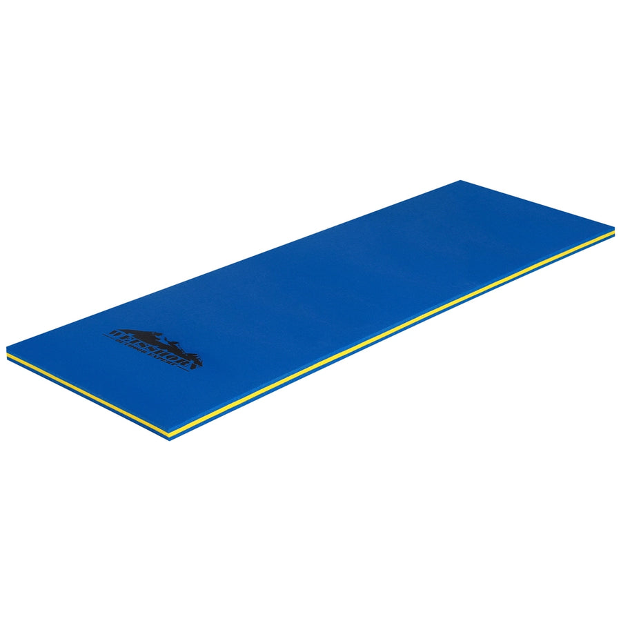 Weisshorn floating water mat 55x180cm, blue and yellow XPE foam
