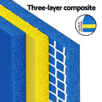 Weisshorn floating water mat 55x180cm, blue and yellow XPE foam, 3.5cm thick foam layers