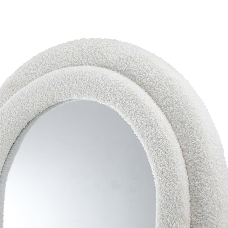 Oikiture Full Length Mirror Boucle Frame 1.6M Floor Mirrors, image 8