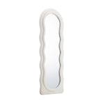 Oikiture Full Length Mirror 160cm Boucle Frame Floor Mirror