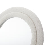 Oikiture Full Length Mirror 160cm Boucle Frame Floor Mirror - Side View