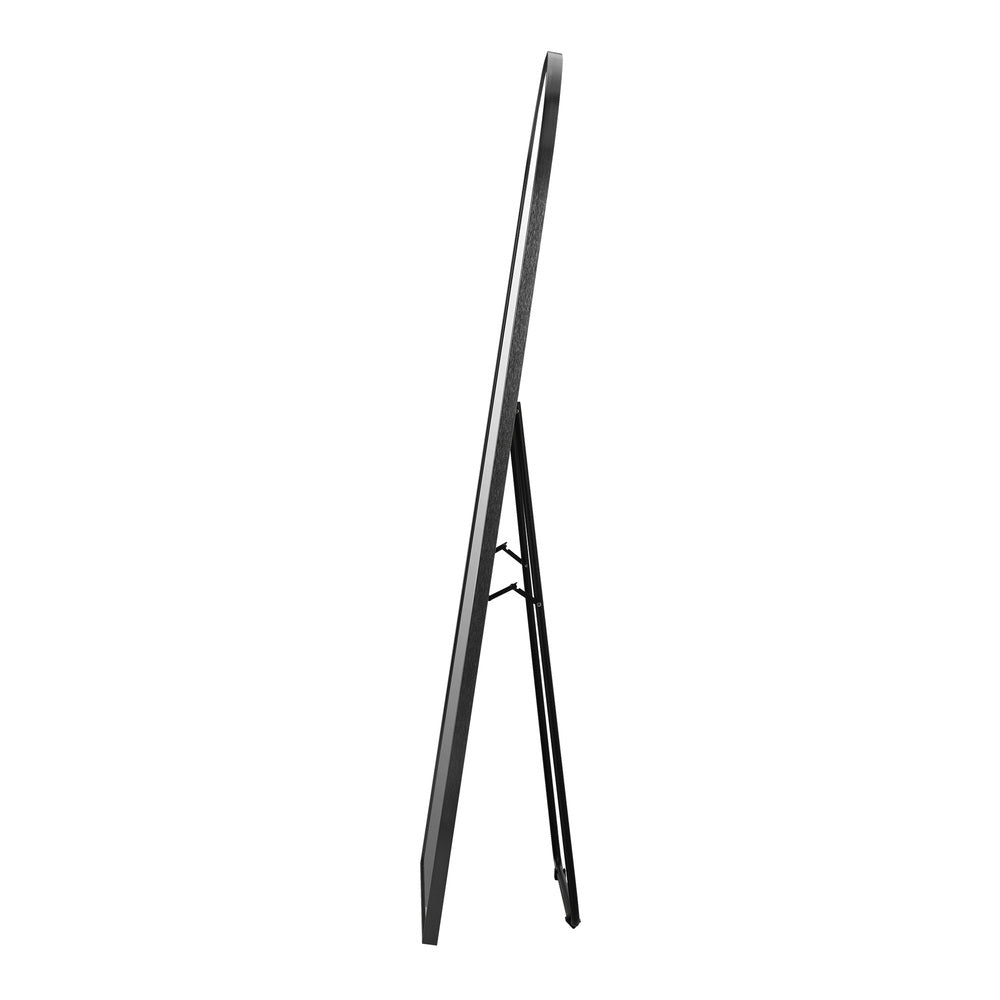 Oikiture 180x70cm Full Length Mirror Arched Floor Mirrors Black