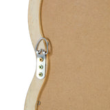 Oikiture Wooden Full Length Mirror 180x70cm Wavy Floor Mirrors - Front View