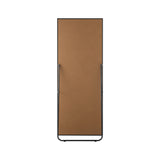 Oikiture Wooden Full Length Mirror Rectangle 166x60cm Black - 45-Degree Angle