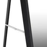 Oikiture Wooden Full Length Mirror Rectangle 166x60cm Black