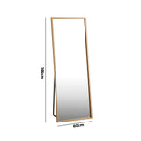 Oikiture Wooden Full Length Mirror 166x60cm Rectangle