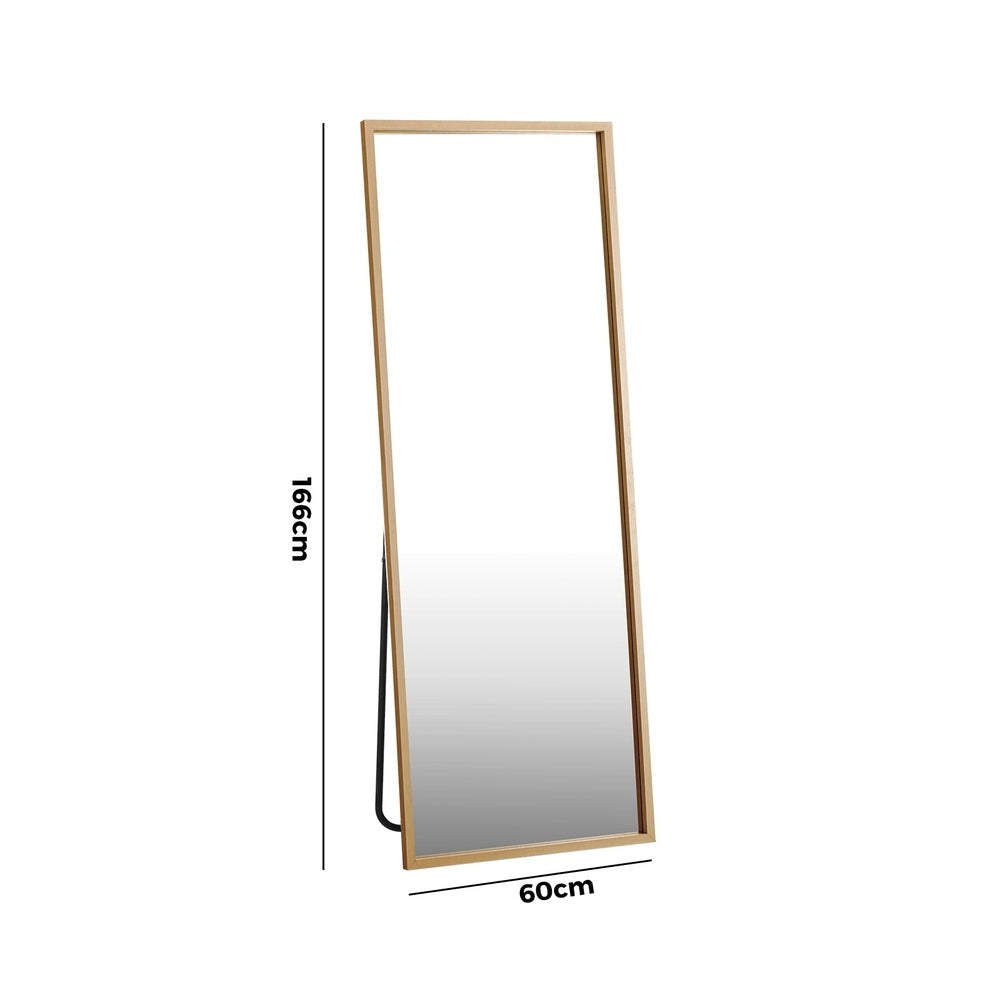 Oikiture Wooden Full Length Mirror 166x60cm Rectangle
