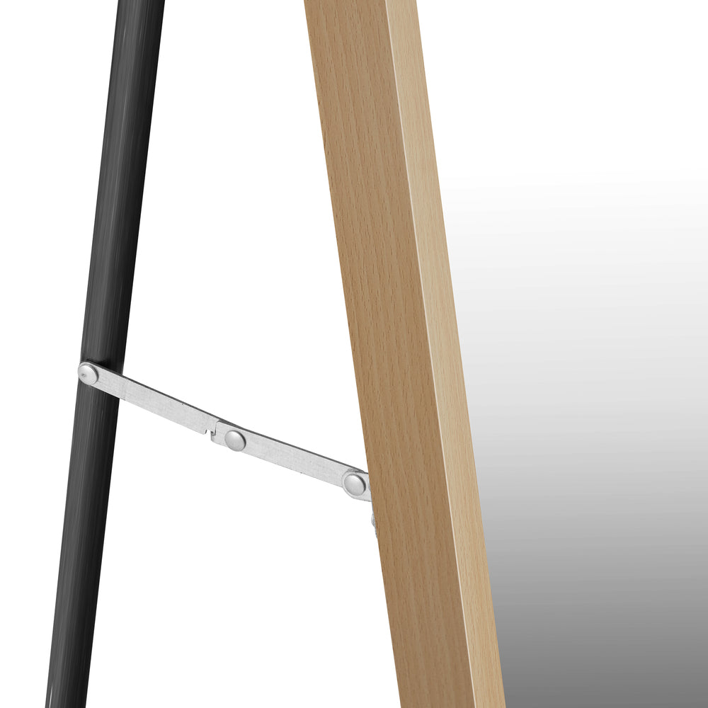 Oikiture Wooden Full Length Mirror 166x60cm Rectangle