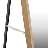Oikiture Wooden Full Length Mirror 166x60cm Rectangle - Rear View