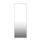 Oikiture Wooden Full Length Mirror 166x60cm Rectangle White - Rear View