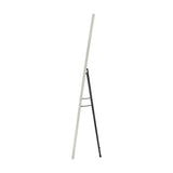 Oikiture Wooden Full Length Mirror 166x60cm Rectangle White - Low Angle