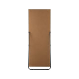 Oikiture Wooden Full Length Mirror 166x60cm Rectangle White - Side View