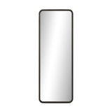 Oikiture Wooden Full Length Mirror 166x60cm Rectangle Floor Mirrors Black - Low Angle
