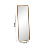 Oikiture Wooden Full Length Mirror 180x70cm Rectangle Floor Mirrors