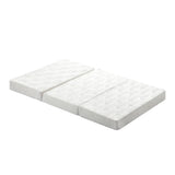 Bedra Folding Mattress 3-Fold Foldable Foam White - Rear View