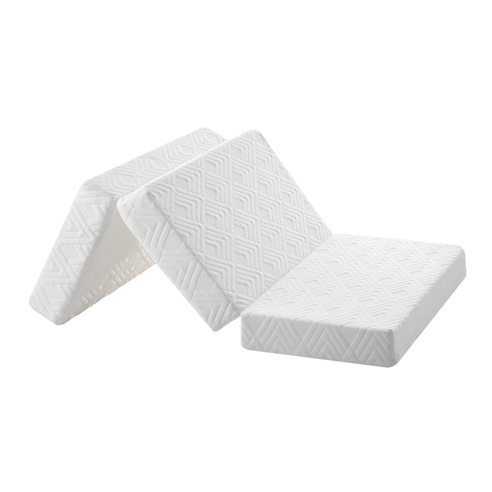 Bedra Folding Mattress 3-Fold Foldable Foam White