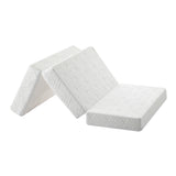 Bedra Folding Mattress 3-Fold Foldable Foam White - Front View