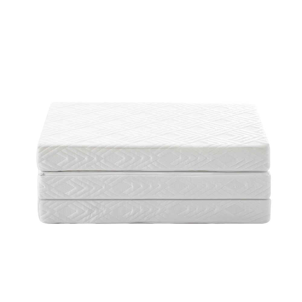 Bedra Folding Mattress 3-Fold Foldable Foam White