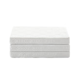 Bedra Folding Mattress 3-Fold Foldable Foam White - Low Angle