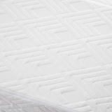 Bedra Folding Mattress 3-Fold Foldable Foam White - Top-Down View
