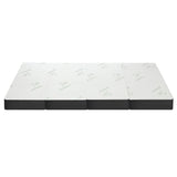 Bedra Foldable Mattress Bamboo 4 Fold Camping Floor Cushion - Rear View