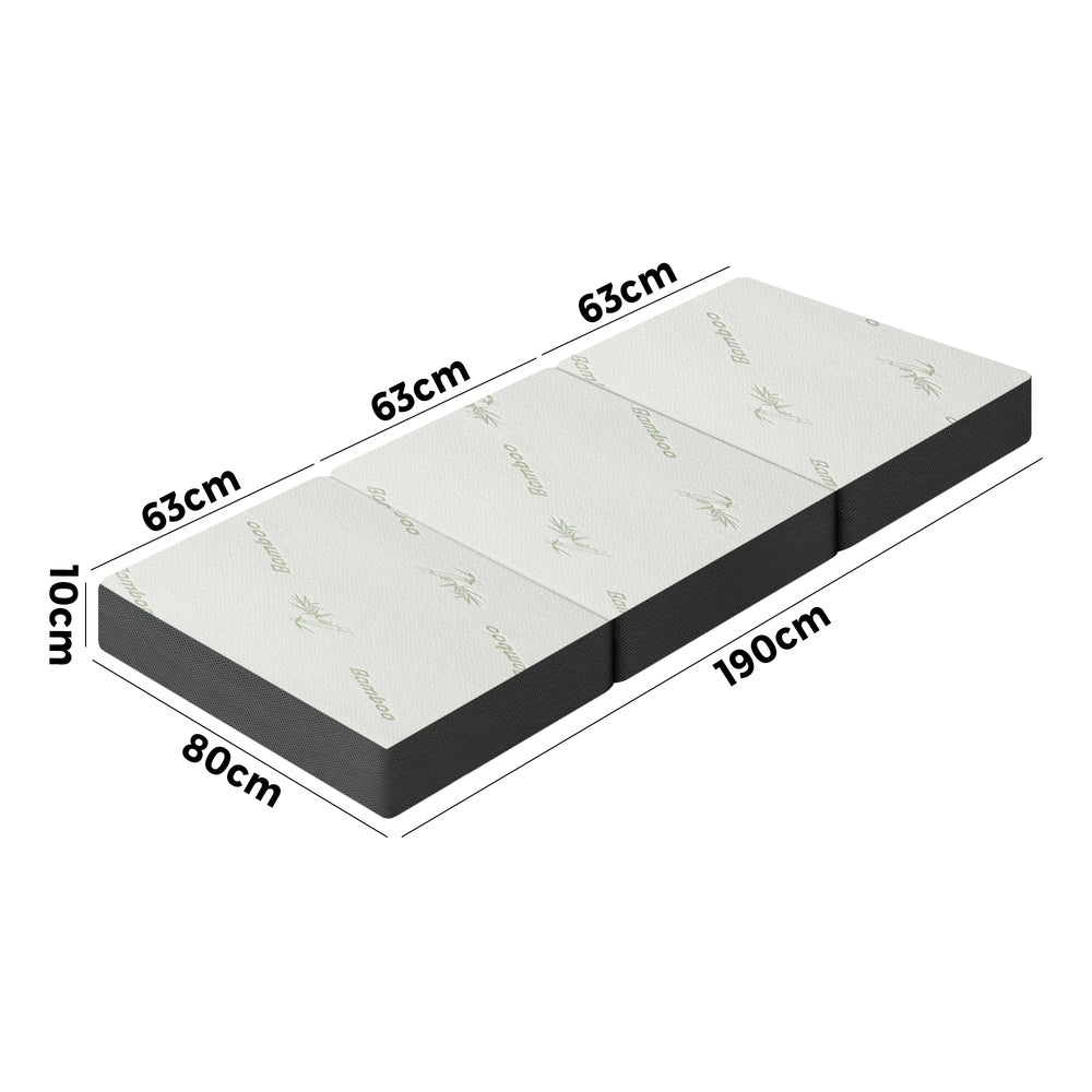 Bedra Folding Foam Mattress Trifold Sleeping Mat Single