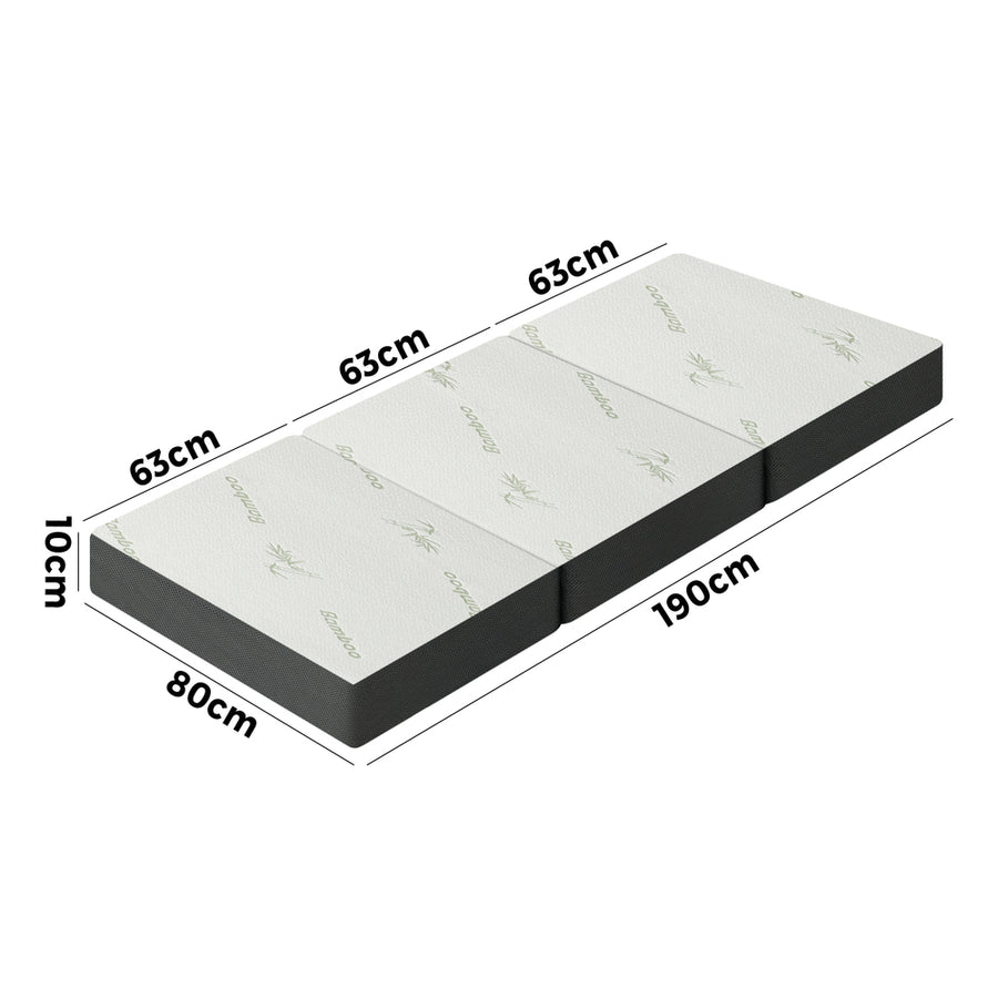 Bedra Folding Foam Mattress Trifold Sleeping Mat Single