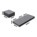 Bedra Folding Mattress Single Size Trifold Cushion Mat