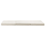 Bedra Folding Mattress Sherpa Fleece Foam 3-fold Single - Front View