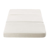 Bedra Folding Mattress Sherpa Fleece Foam 3-fold Single
