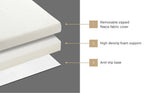 Bedra Folding Mattress Sherpa Fleece Foam 3-fold Single - Low Angle
