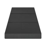 Bedra Folding Mattress Portable Single Sofa Foam Bed Grey - Rear View