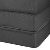 Bedra Folding Mattress Portable Single Sofa Foam Bed Grey - Front View