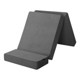 Bedra Foldable Foam Mattress Floor Bed Grey Single - Low Angle