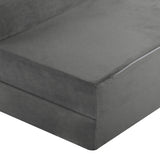 Bedra Foldable Foam Mattress Floor Bed Grey Single - 45-Degree Angle