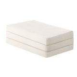 Bedra Folding Foam Mattress Sherpa Fleece Portable 3-fold Double - Side View